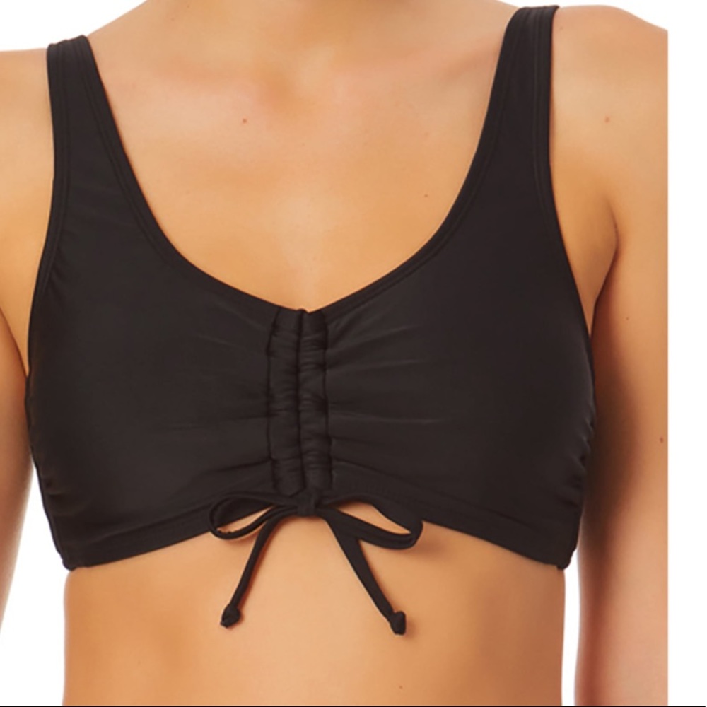 Juniors Solid Cinched BikiniTop